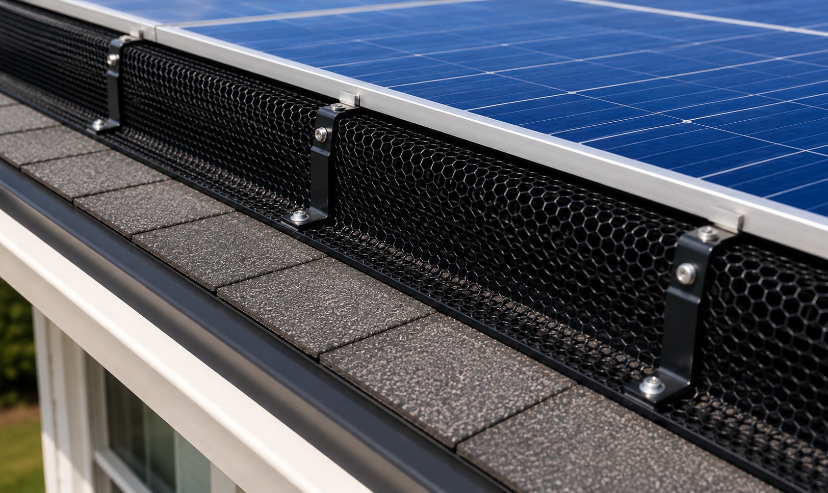 Solar panel critter barrier